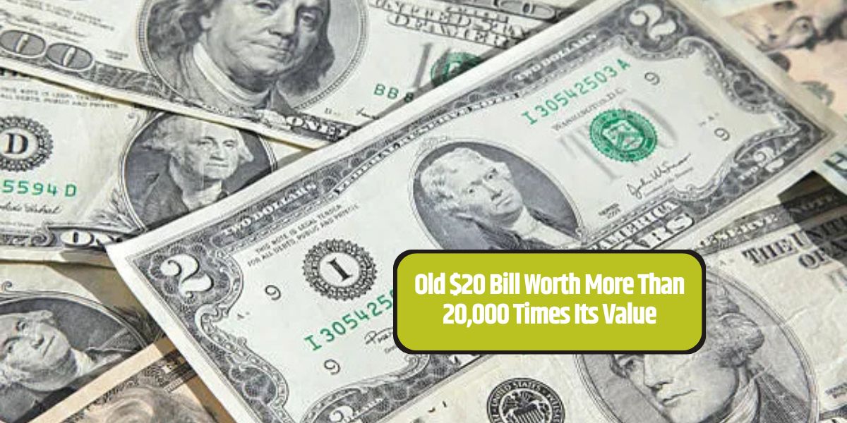 Old $20 Bill Worth More Than 20,000 Times Its Value