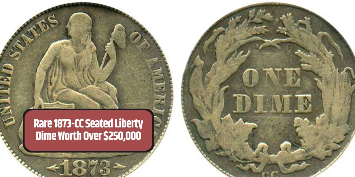 Rare 1873-CC Seated Liberty Dime Worth Over $250,000